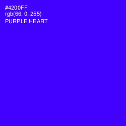 #4200FF - Purple Heart Color Image